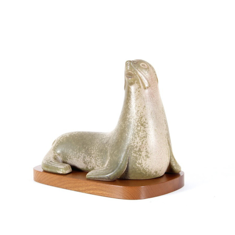 Cerámica escandinava Vintage sea lion de Gunnar Nylund para Rörstrand, 1960