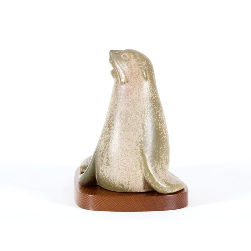 Scandinavian ceramics Vintage sea lion by Gunnar Nylund for Rörstrand, 1960