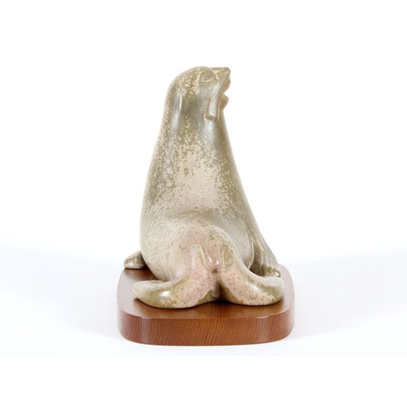 Scandinavian ceramics Vintage sea lion by Gunnar Nylund for Rörstrand, 1960