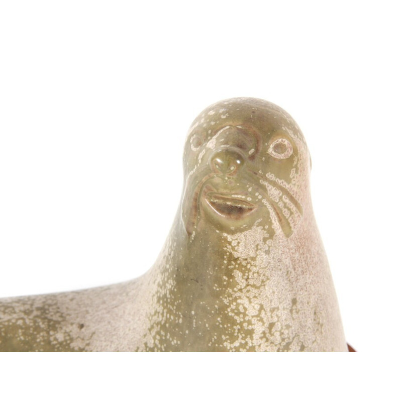 Scandinavian ceramics Vintage sea lion by Gunnar Nylund for Rörstrand, 1960