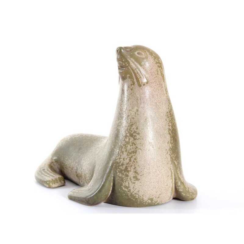 Scandinavian ceramics Vintage sea lion by Gunnar Nylund for Rörstrand, 1960