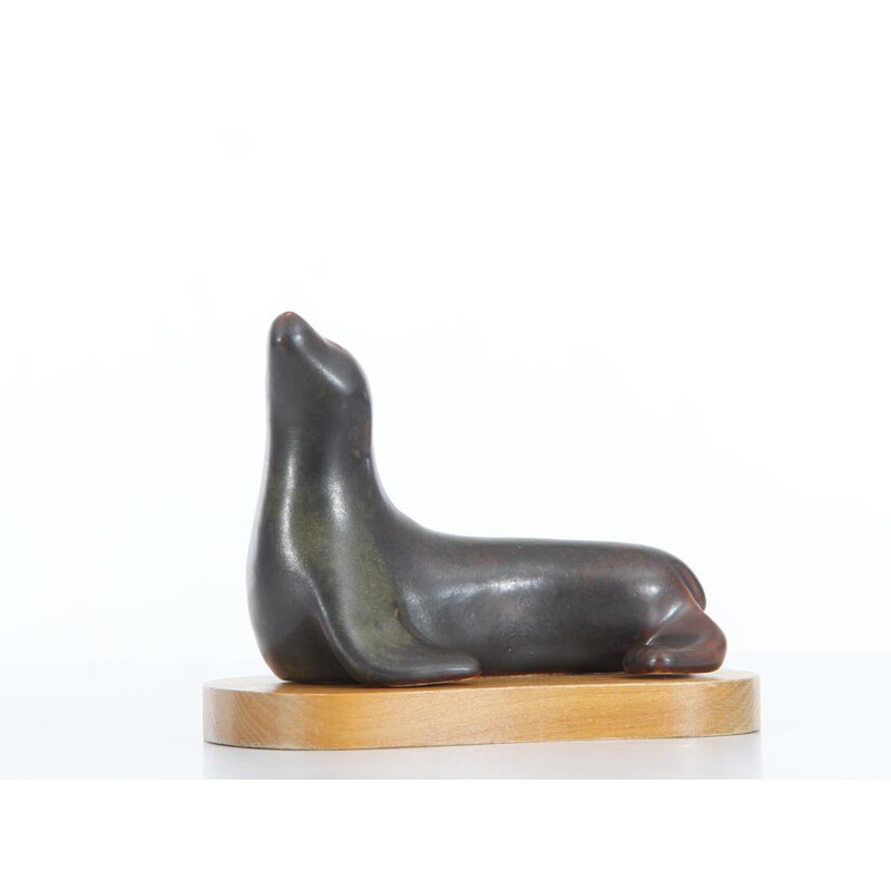 Scandinavian ceramics Sea lion by Gunnar Nylund for Rorstrand - 1950s