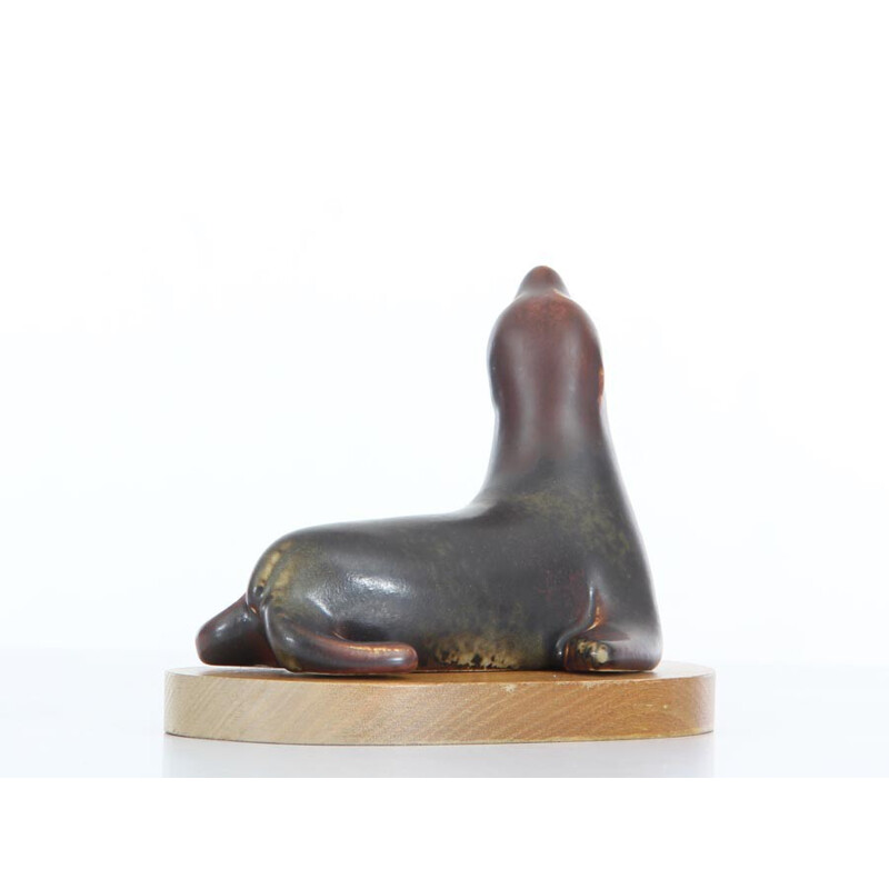 Scandinavian ceramics Sea lion by Gunnar Nylund for Rorstrand - 1950s