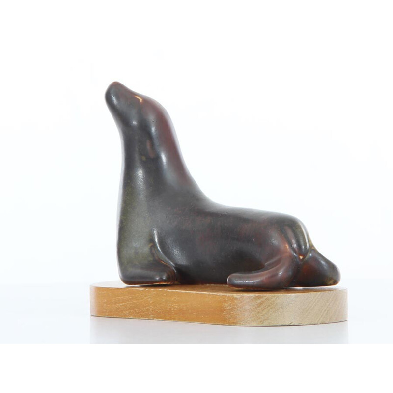 Scandinavian ceramics Sea lion by Gunnar Nylund for Rorstrand - 1950s