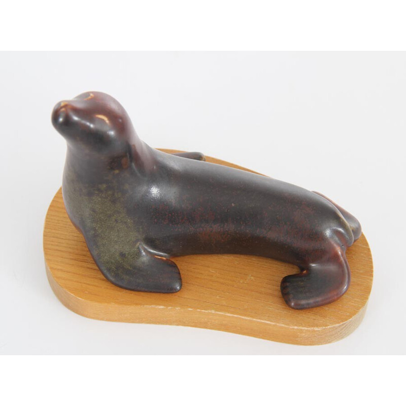 Scandinavian ceramics Sea lion by Gunnar Nylund for Rorstrand - 1950s