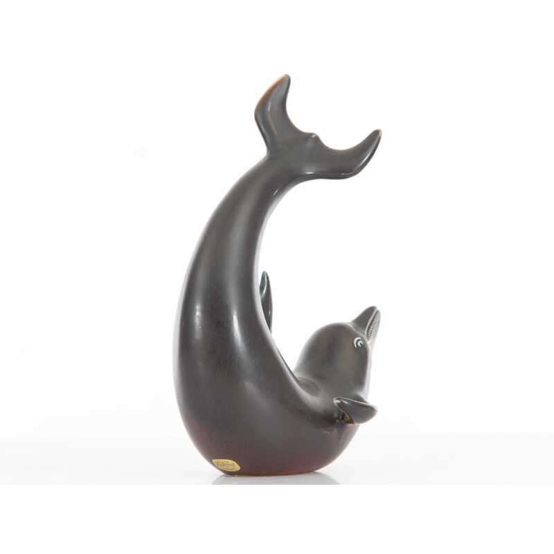 Scandinavian ceramics Dolphin by Gunnar Nylund for Rorstrand - 1950s