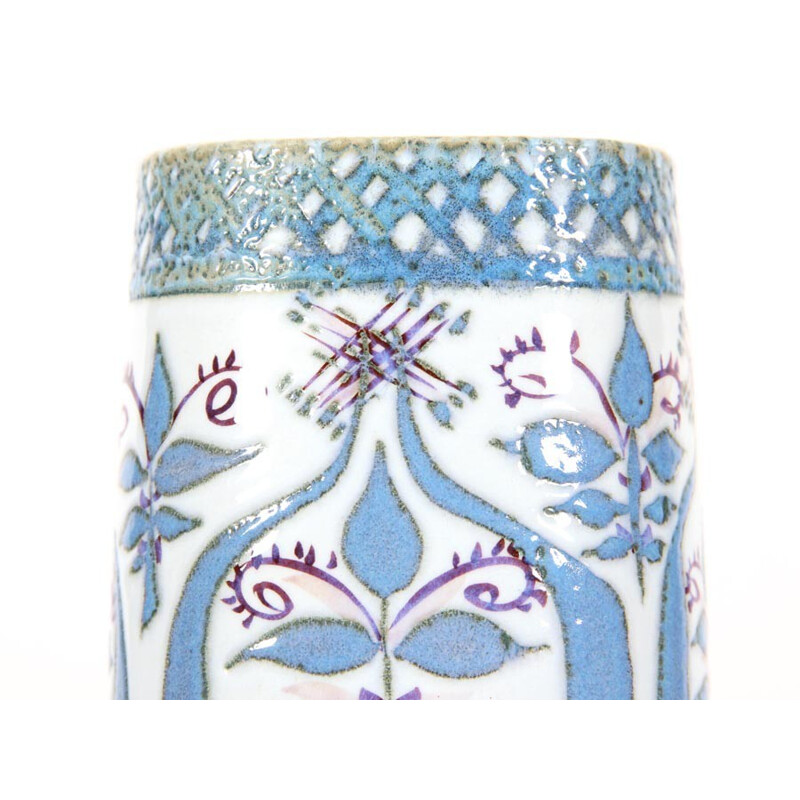 Vintage ceramic vase with Tenera pattern 4173115 for Royal Copenhagen, 1960