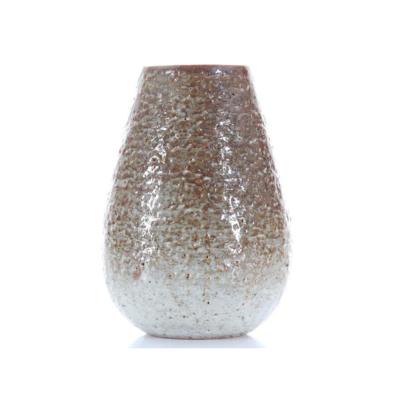 Scandinavian brown sandstone vase by Gunar Nylund for Rorstrand - 1960s