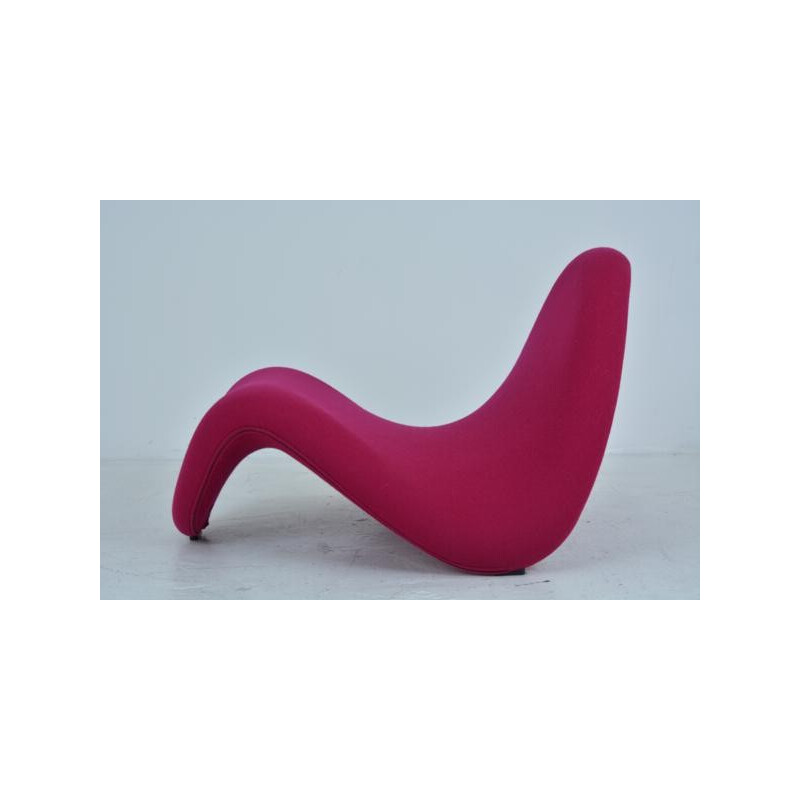 Pair of fuschia tongue armchairs by Pierre Paulin for Artifort - 1960s