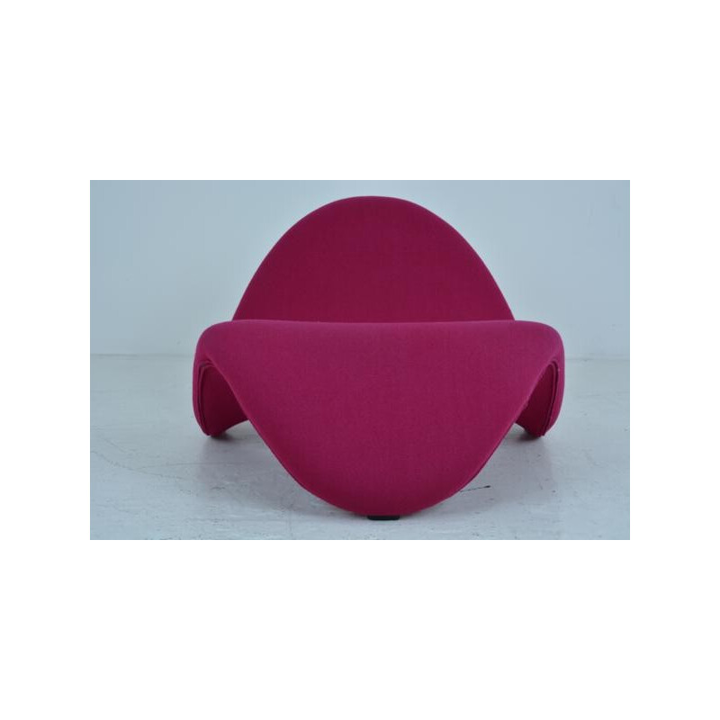 Pair of fuschia tongue armchairs by Pierre Paulin for Artifort - 1960s