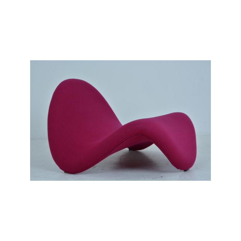 Pair of fuschia tongue armchairs by Pierre Paulin for Artifort - 1960s