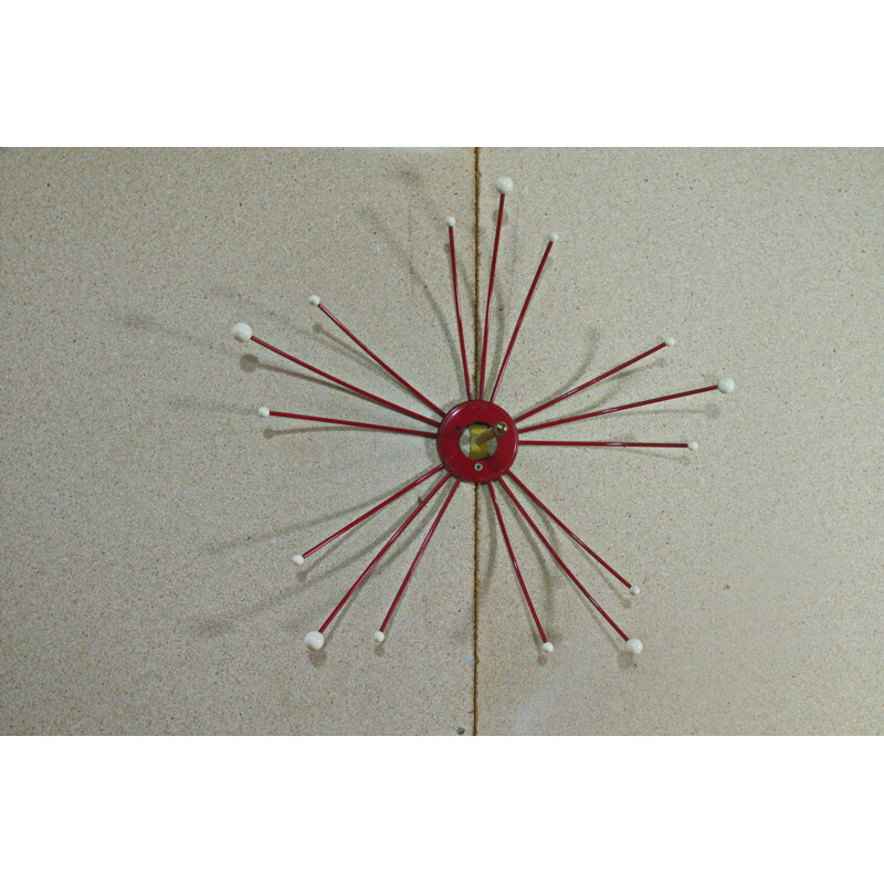 Plafonnier Sputnik vintage allemand multicolore à 5 bras - 1950