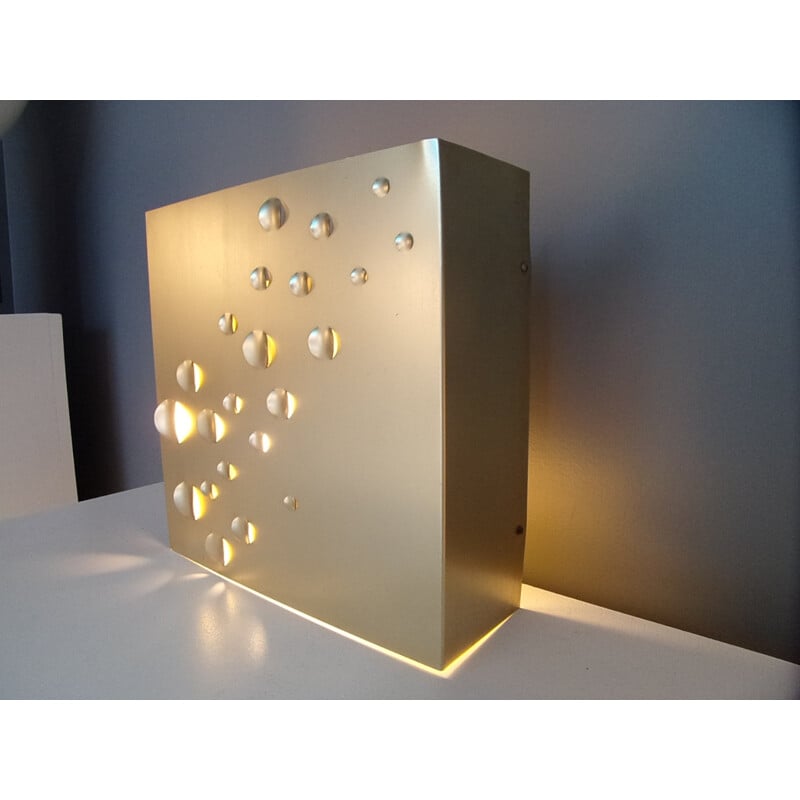 Brown wall lamp by Evert Jelle Jellis for Raak - 1970s