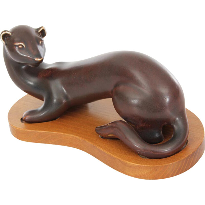 Scandinavian ceramics Ferret by Gunnar Nylund for Rorstrand - 1960s