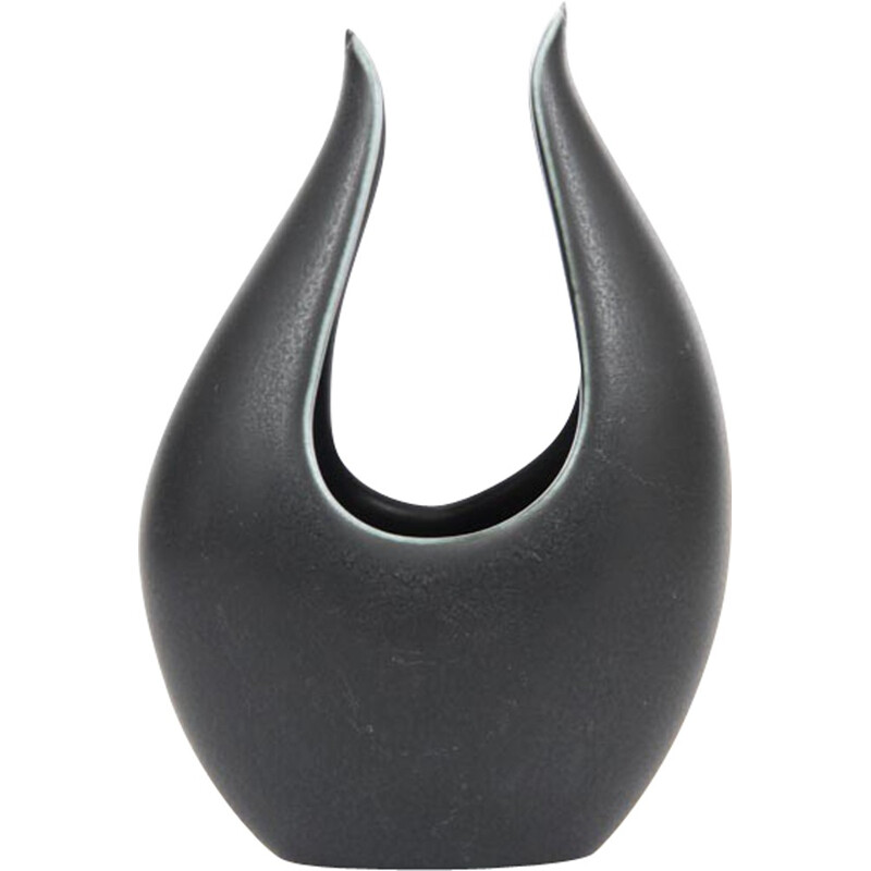 Small Scandinavian black vase, model Caolina - 1960s