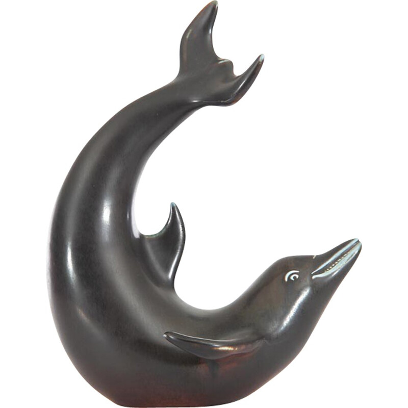 Scandinavian ceramics Dolphin by Gunnar Nylund for Rorstrand - 1950s