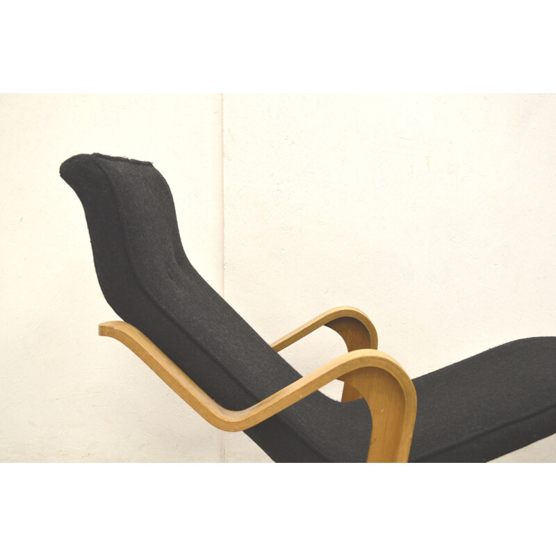 Chaise Longue Noire Vintage de Marcel Breuer pour Isokon - 1950