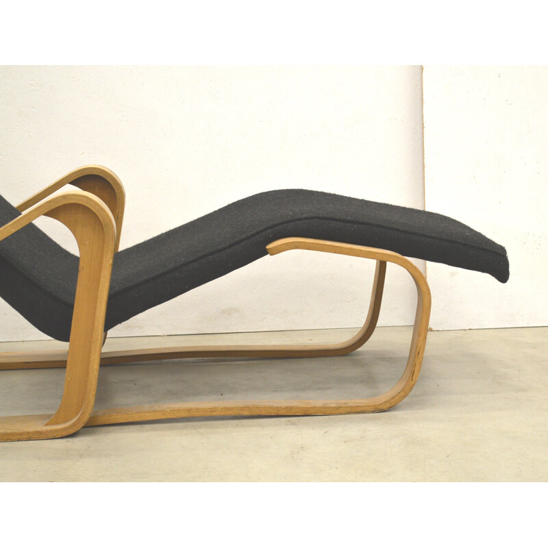 Vintage Black Chaise longue by Marcel Breuer for Isokon - 1950s 