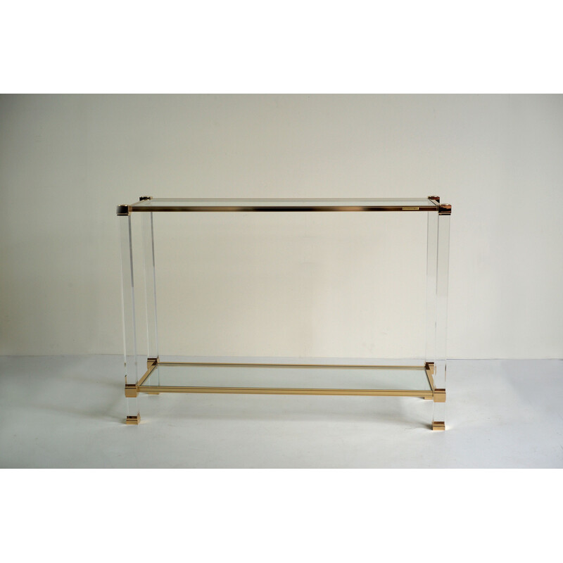 Vintage Plexiglass console by Pierre Vandel - 1980s