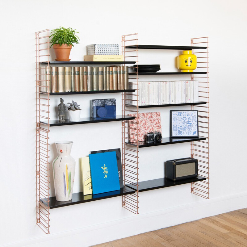 Modular metal shelving 6 racks system Tomado by A.DEKKER - 2000s