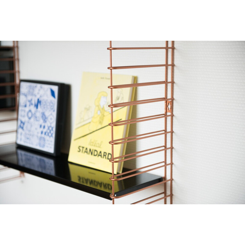 Modular metal shelving system 4 racks Tomado by A.DEKKER - 2000s