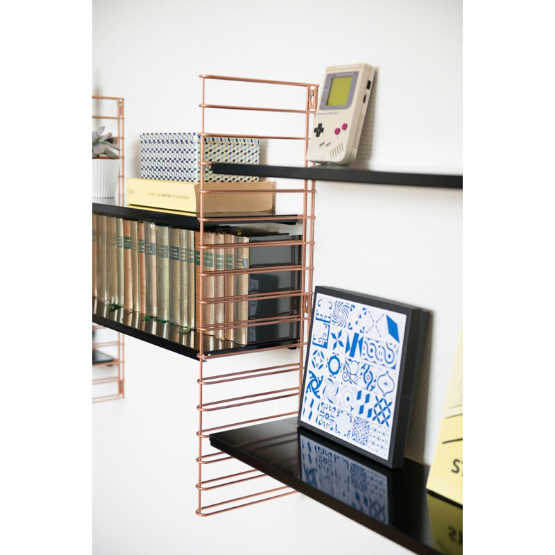 Modular metal shelving system 4 racks Tomado by A.DEKKER - 2000s