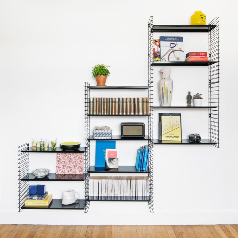 Modular metal shelving system Tomado 8 racks by Adriaan DEKKER - 2000