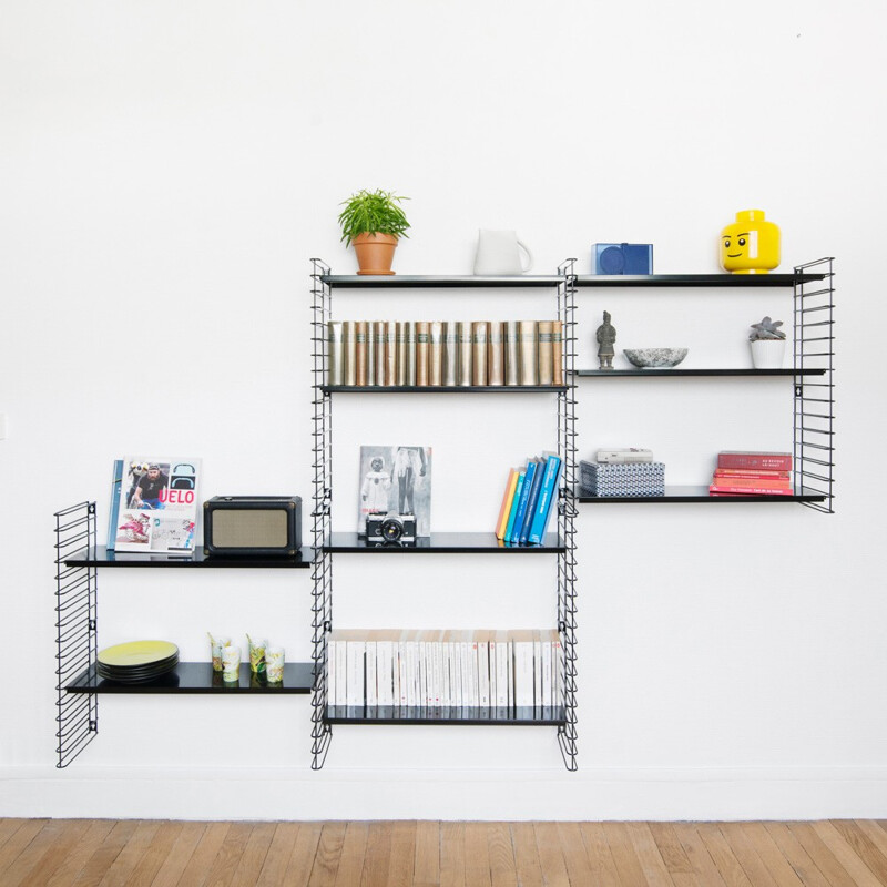 Modular metal shelving system Tomado 6 racks by Adriaan DEKKER - 2000