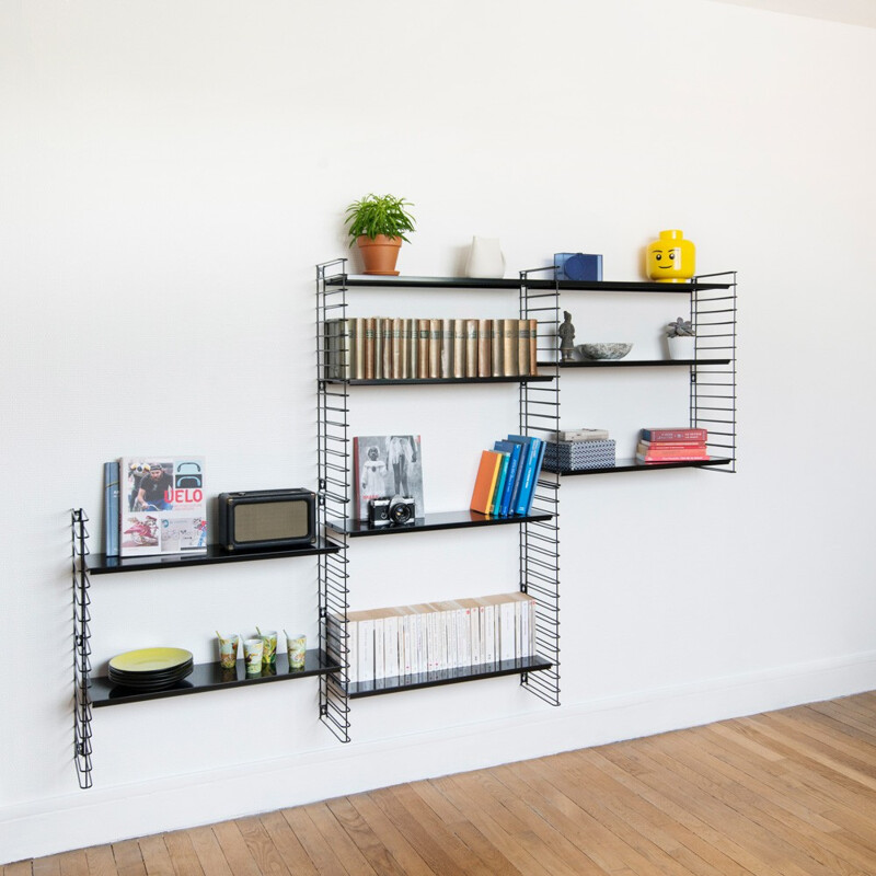 Modular metal shelving system Tomado 6 racks by Adriaan DEKKER - 2000