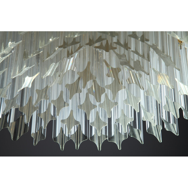 Vintage chandelier in Murano glass by Paolo Venini - 1970s