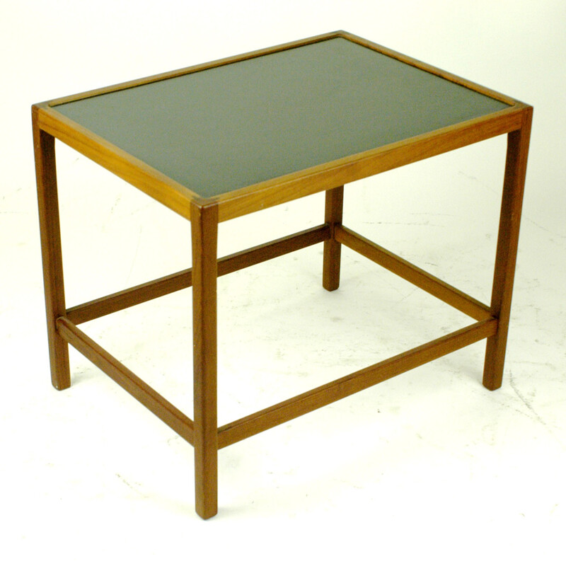 Vintage Danish teak side table with formica top - 1960s