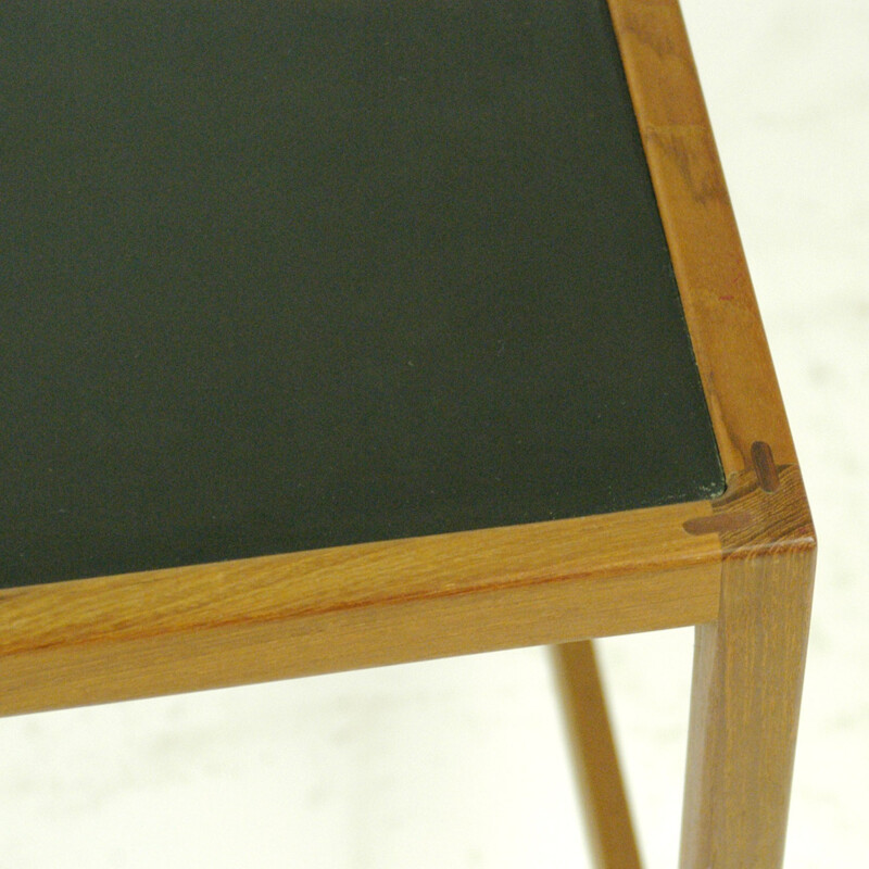 Vintage Danish teak side table with formica top - 1960s