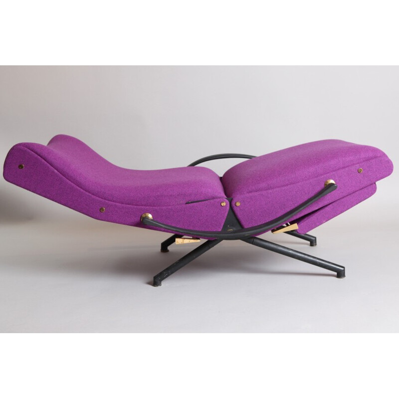 Vintage "P40" purple sofa, Osvaldo BORSANI - 1954