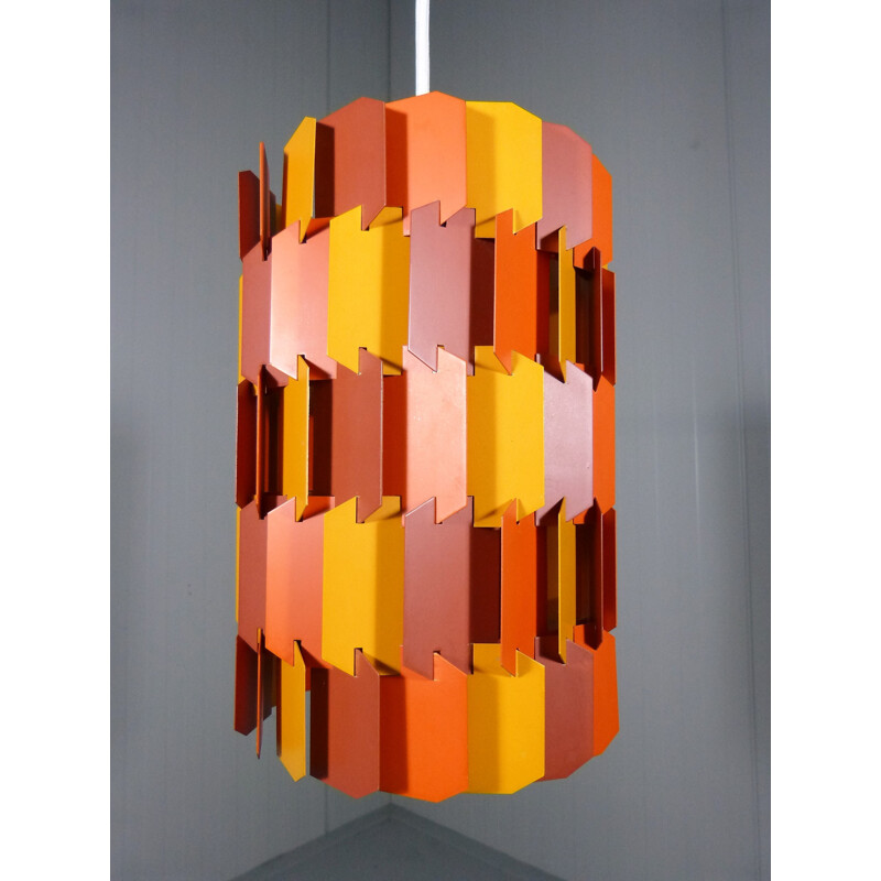 Hanging Lamp Facet Pop by Louis Weisdorf for Lyfa - 1970s