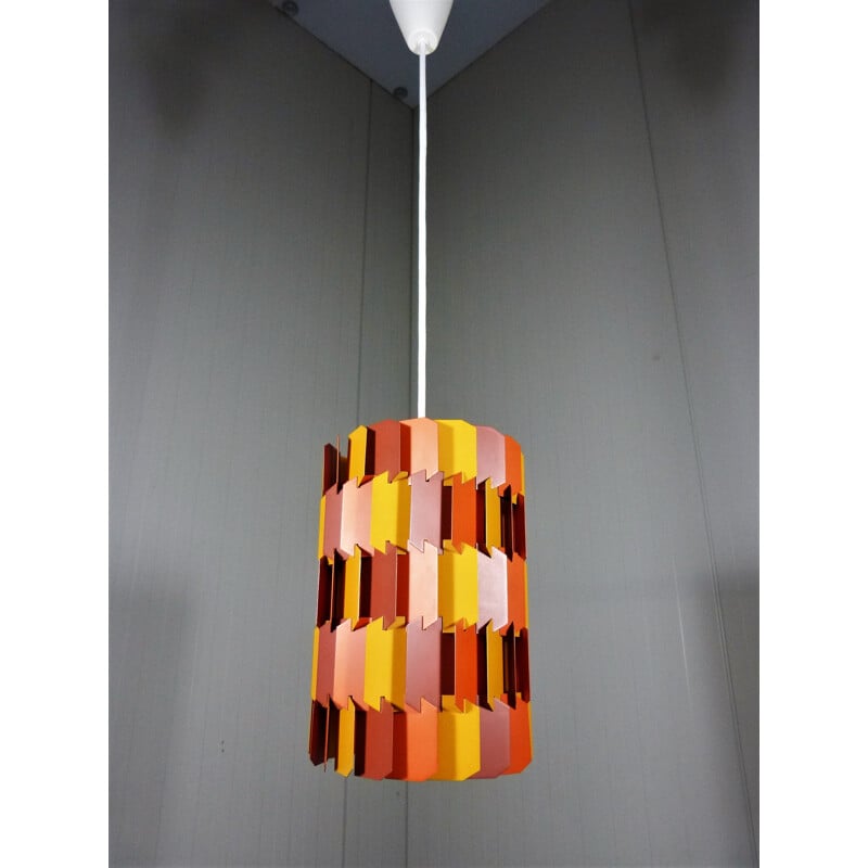 Hanging Lamp Facet Pop by Louis Weisdorf for Lyfa - 1970s