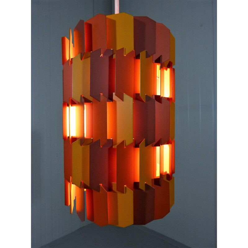 Hanging Lamp Facet Pop by Louis Weisdorf for Lyfa - 1970s