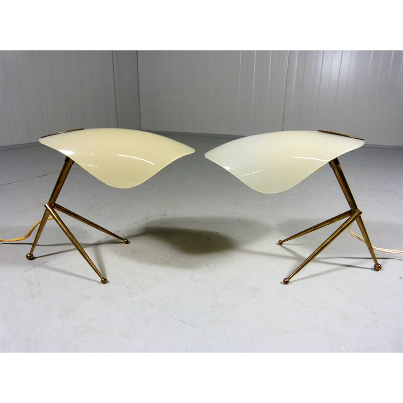 Pair of Tripod Table Lamps - 1950s