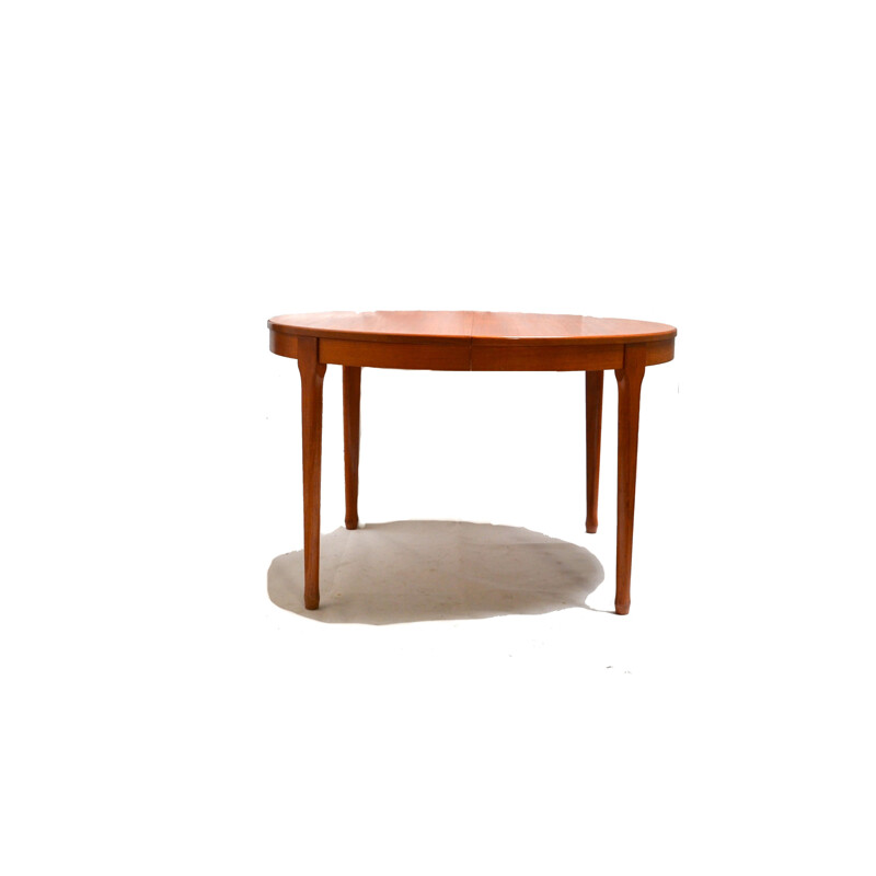 Vintage Extendable round dining table produced by Meubles T.V. - 1960s