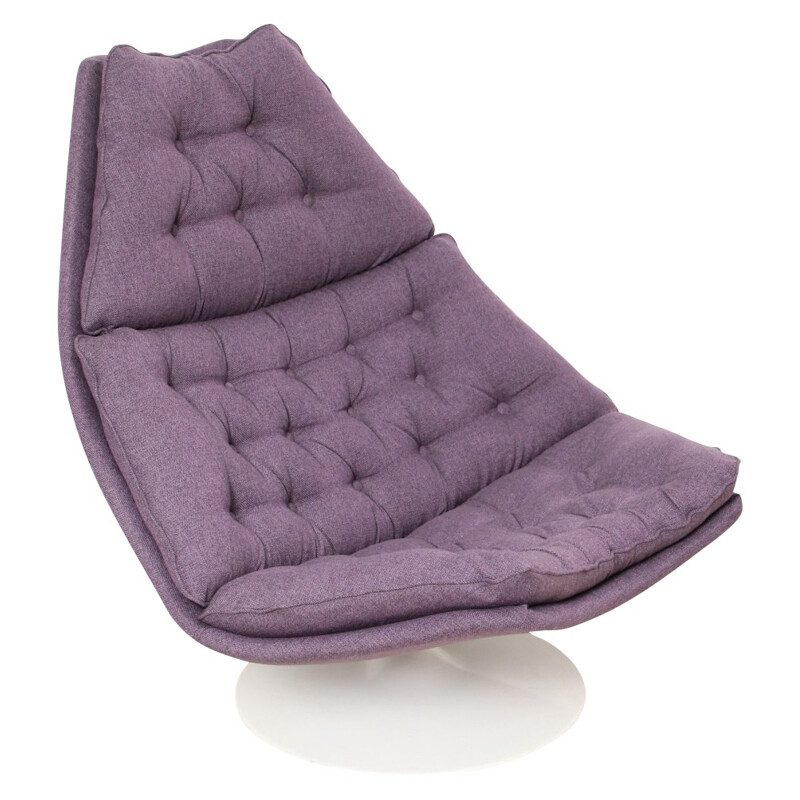 Purple "F588" lounge chair, Geoffrey HARCOURT - 1960s