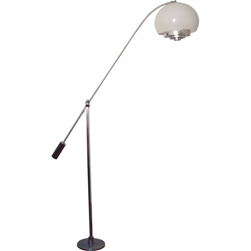 Italian vintage floor lamp in metal - 1970s