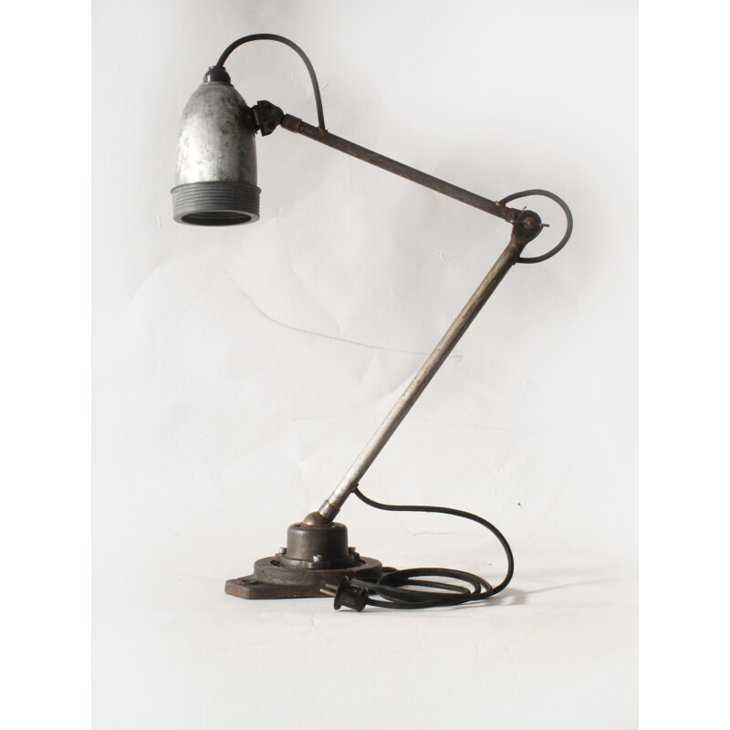 Vintage Industrial Table Lamp - 1930s