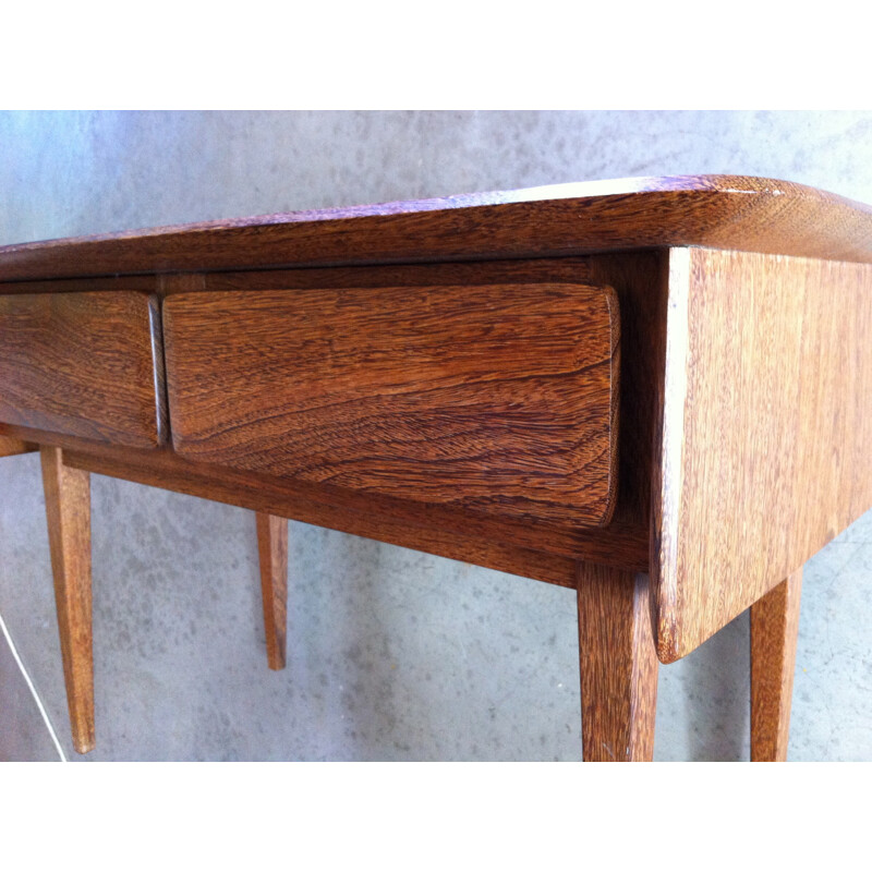 Scandinavian console table in wenge - 1970s