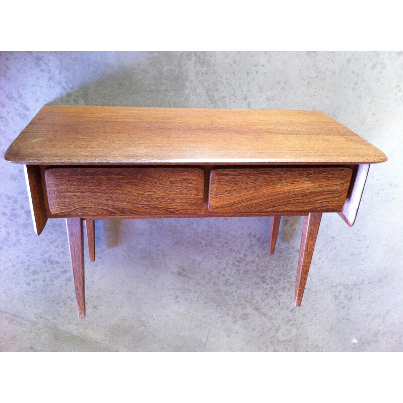 Scandinavian console table in wenge - 1970s