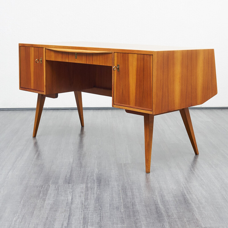 Bureau en noyer vintage, Franz Ehrlich - 1950