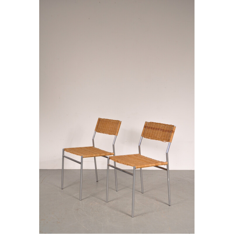 Dining chairs, Martin VISSER - 1960s