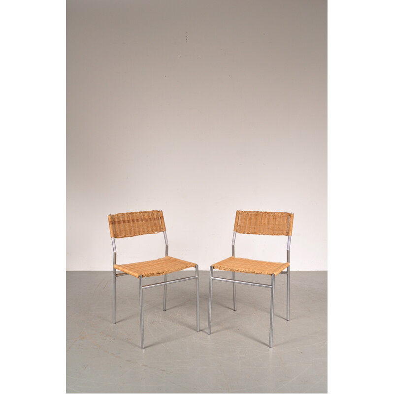 Dining chairs, Martin VISSER - 1960s