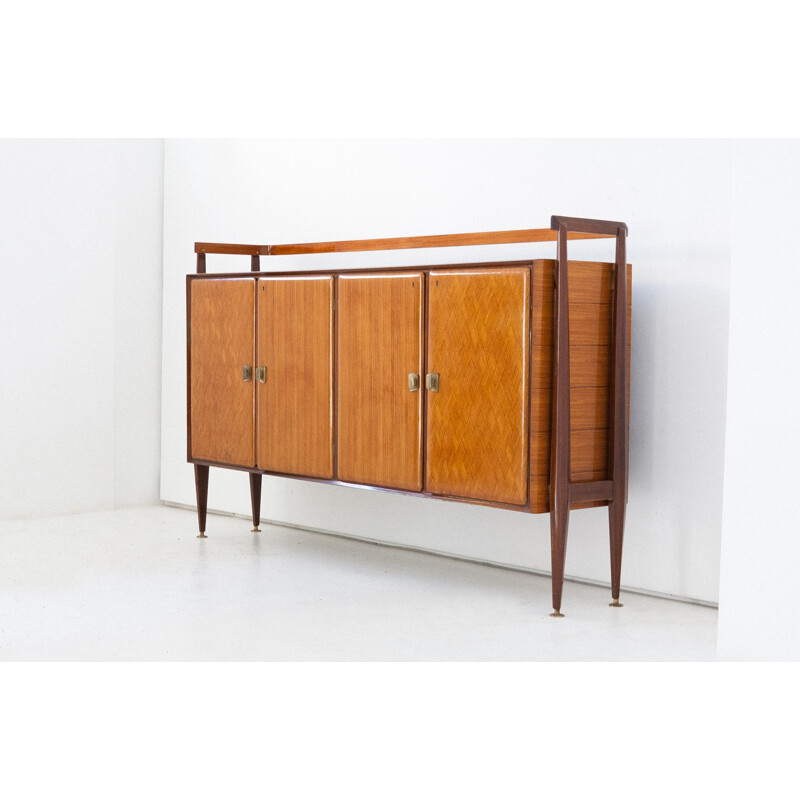 Rosewood Credenza with Bar from Consorzio Esposizione Mobili Cantù - 1950s