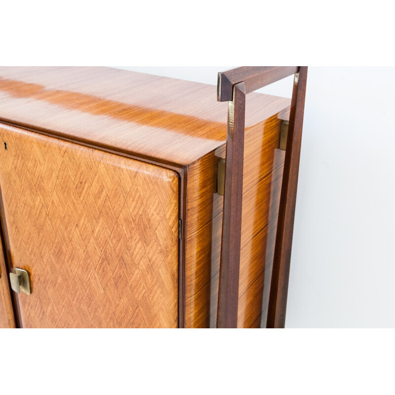 Rosewood Credenza with Bar from Consorzio Esposizione Mobili Cantù - 1950s