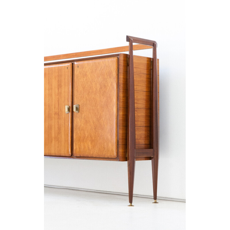 Rosewood Credenza with Bar from Consorzio Esposizione Mobili Cantù - 1950s