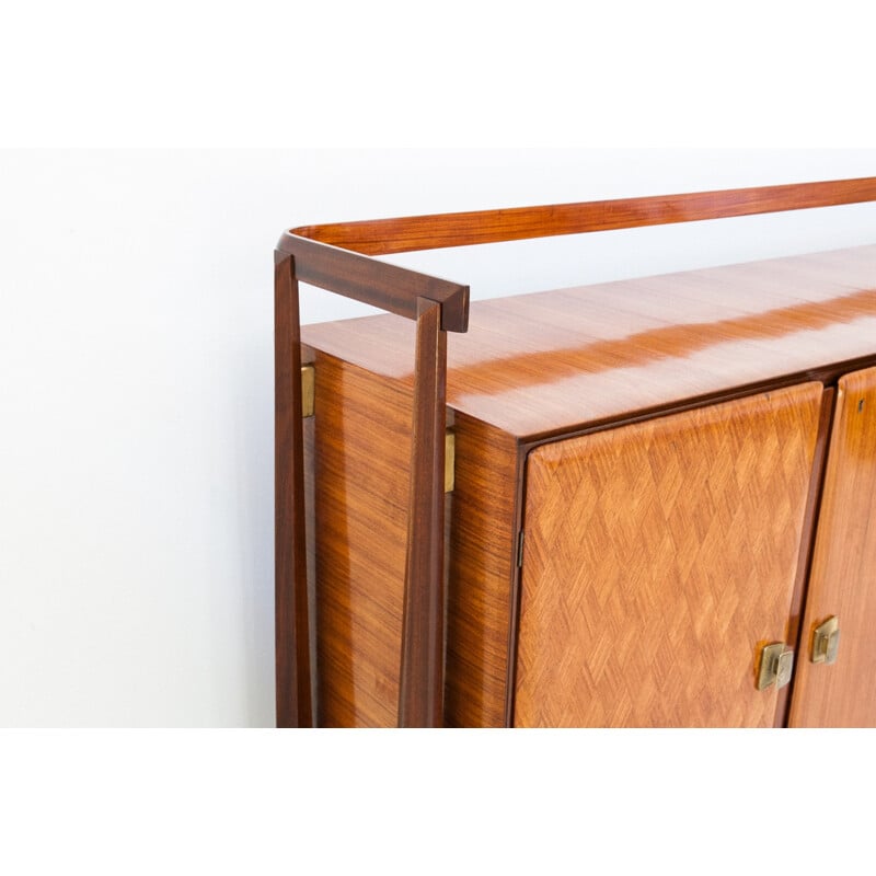 Rosewood Credenza with Bar from Consorzio Esposizione Mobili Cantù - 1950s